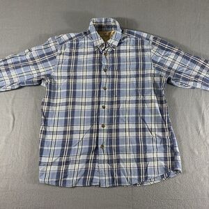 Outdoor Life‎ Shirt Mens Large Plaid Button Down Campside Flannel Lumberjack